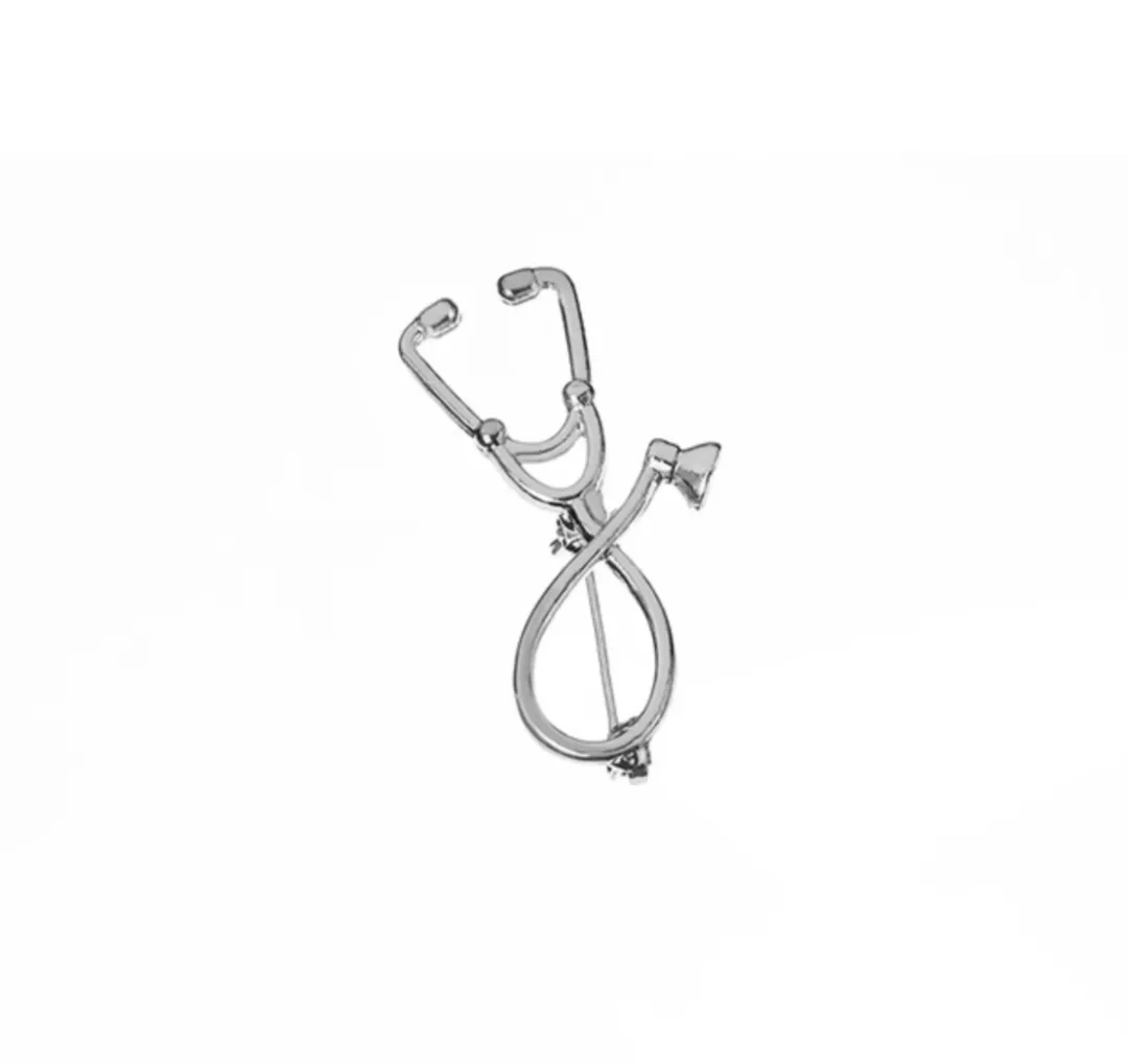 Doctor's Brooch silver