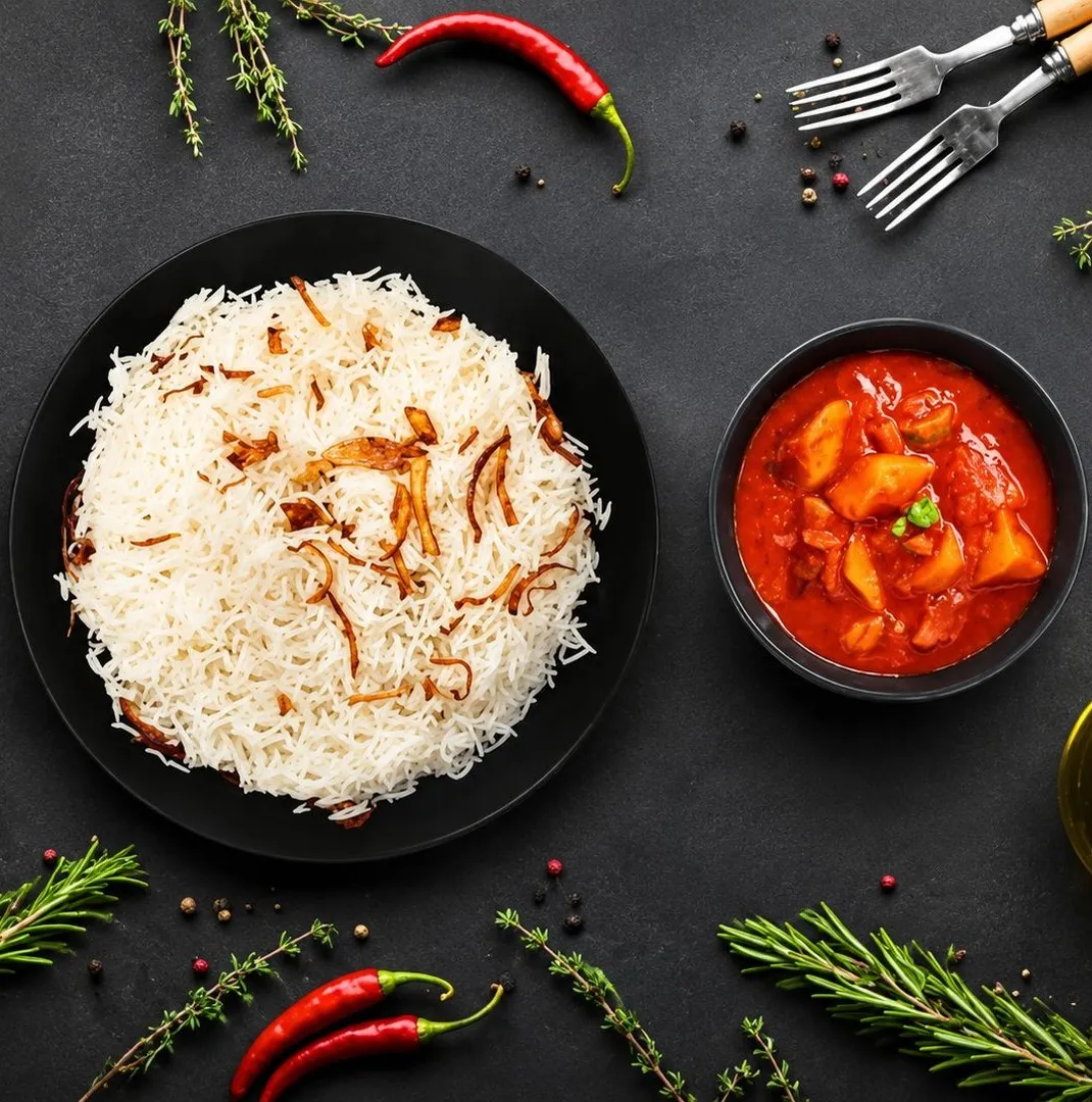 Potato Broth With Meat And White Rice