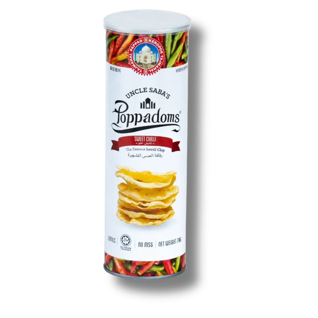 Uncle Sabas Poppadoms Sweet Chilli 70 gm