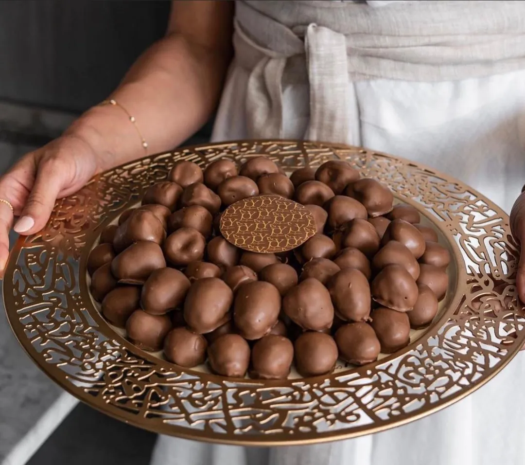 Gold Tray Double Layer Chocolate Raspberry