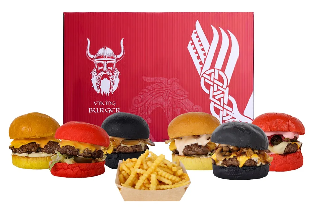 Viking Family Box beef burgers