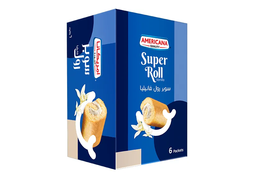 Americana Super Roll Vanilla 60g x 6 pieces