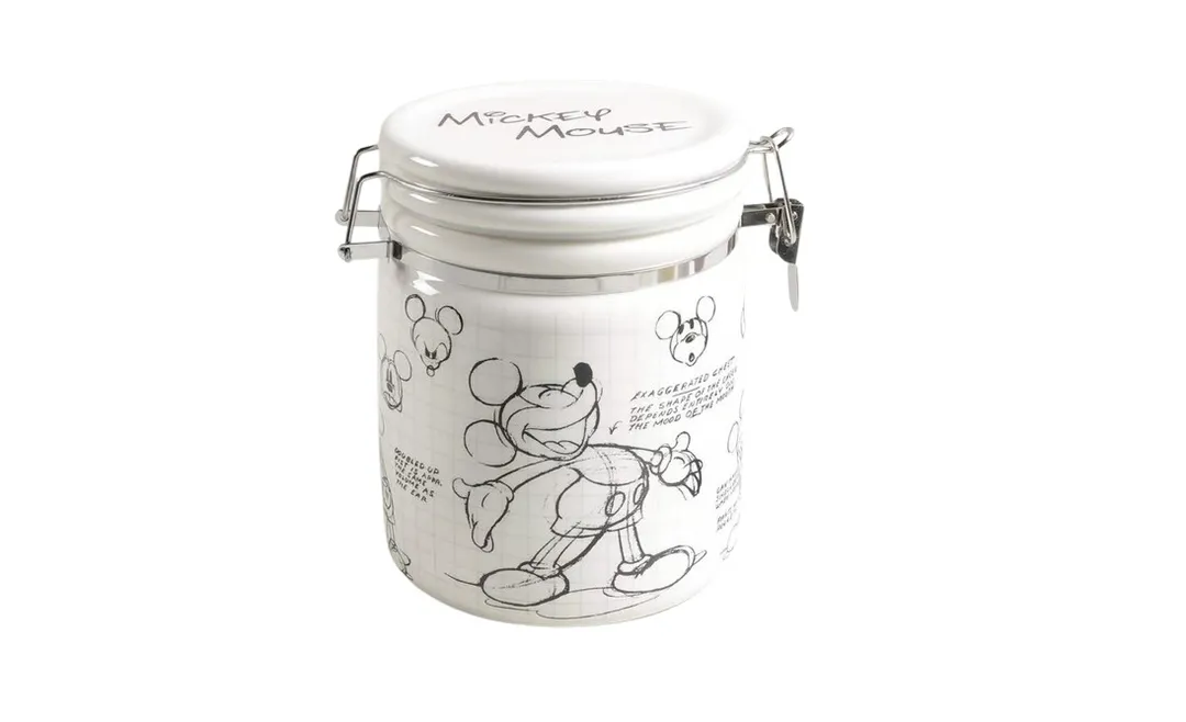 Mickey Medium Size Ceramic Airtight Jar (Sugar, Coffee, Cookies) Mickey Sketches