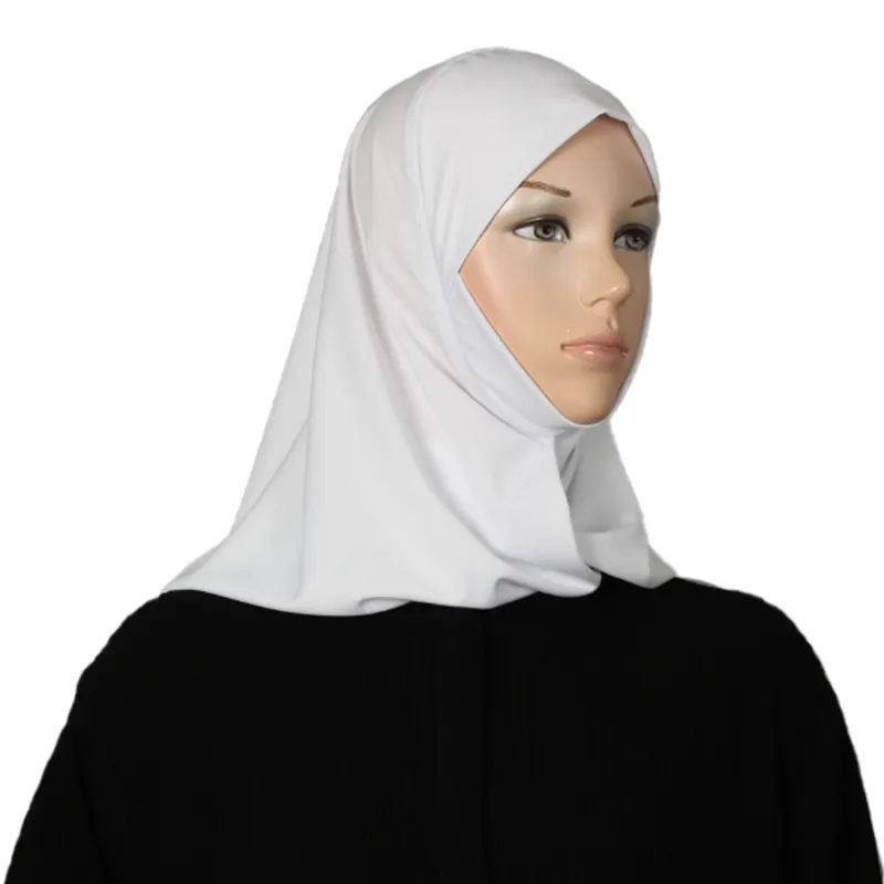 حجاب نايلون مفتوح (أبيض)