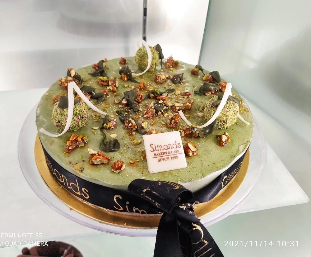 Pistachio Ice Cream Cake.