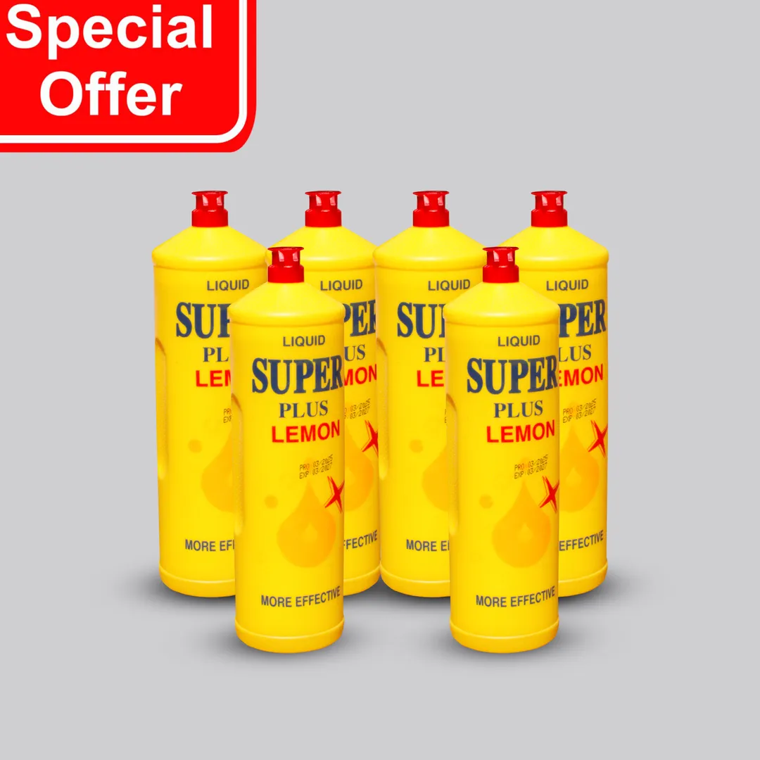 6 PCS SUPER PLUS DISH WASH LIQUID SOAP 500ML