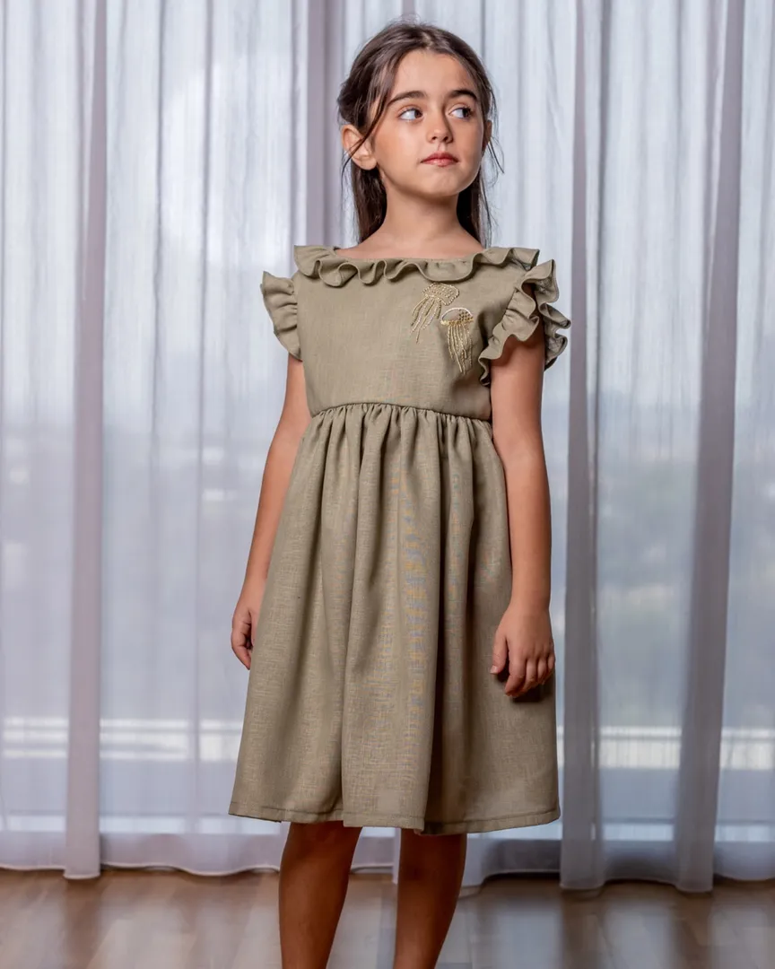 Jellyfish Dress- Khaki