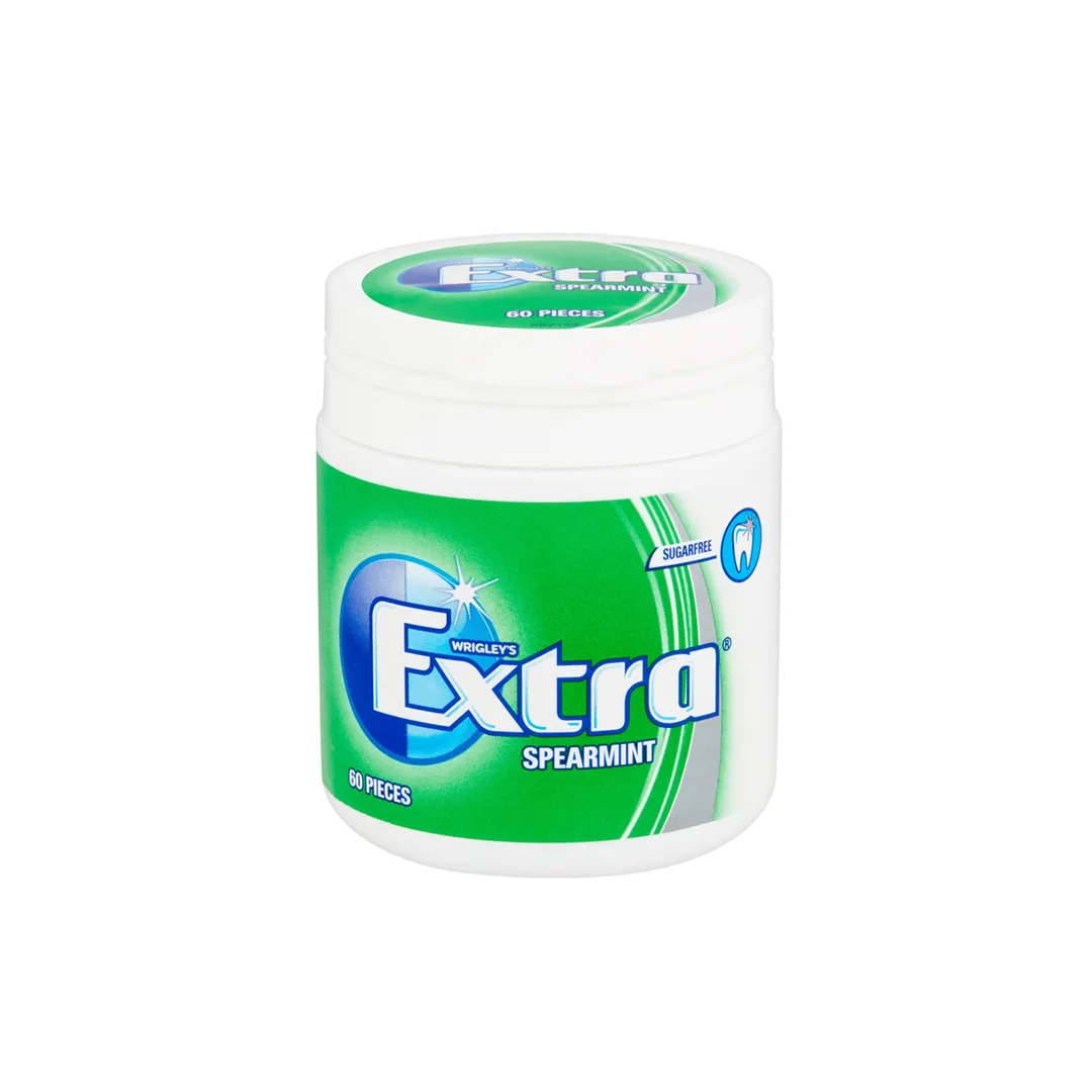 Extra Chewing Gum Spearmint Jar 60 Pellets