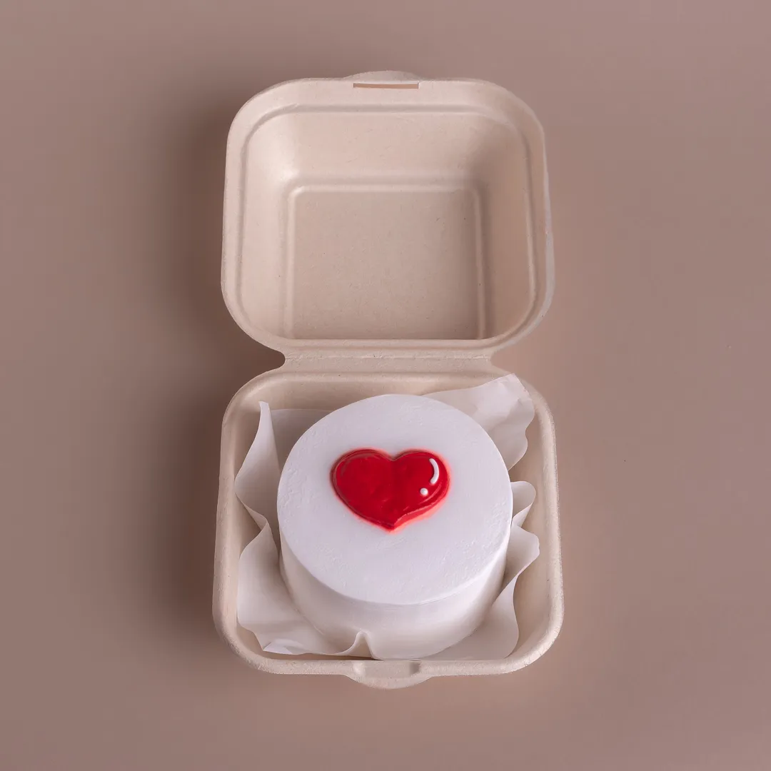 Micro heart cake