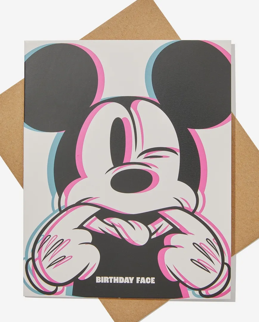 Mickey Mouse Birthday Card