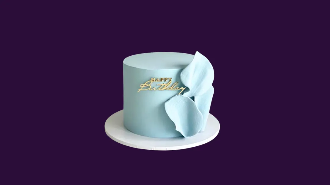 Blue Elegance Cake