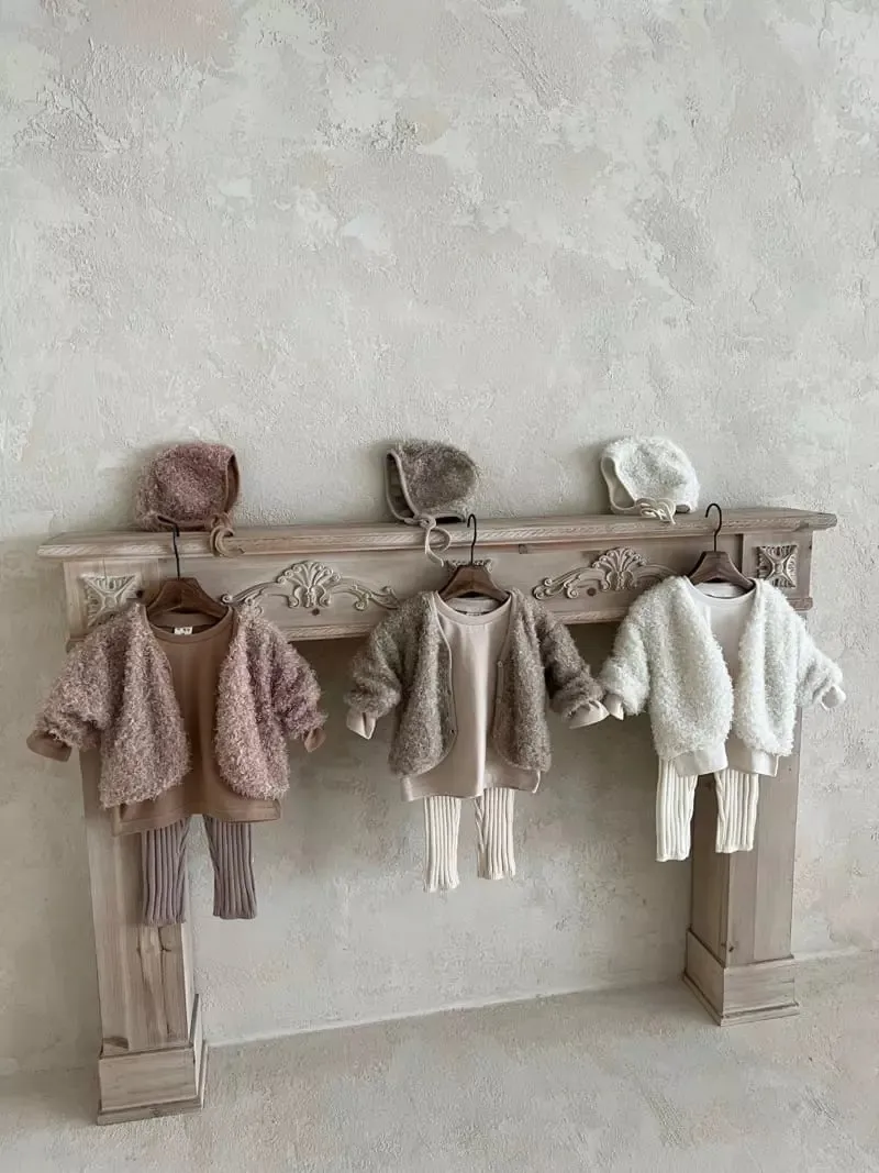 Fluffy Cardigan- Ivory