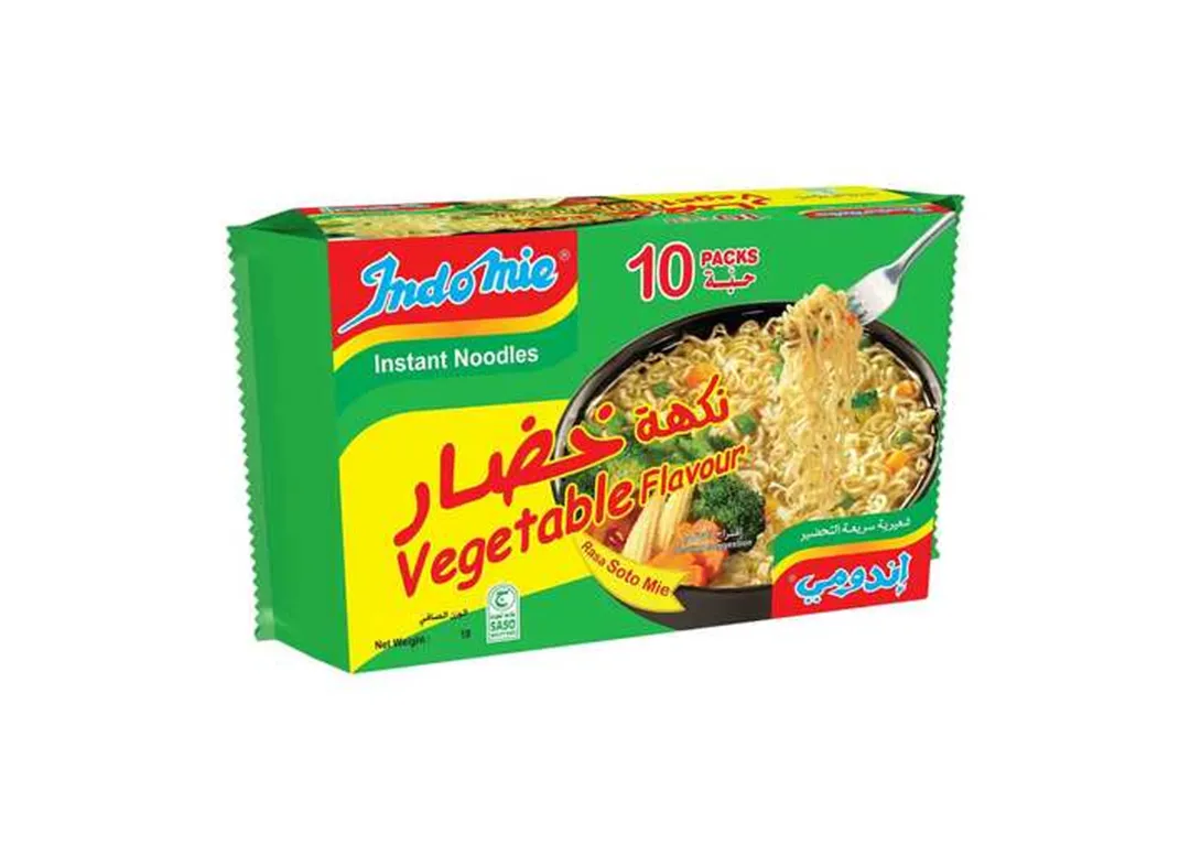 Indomie Vegetable Flavor Noodles 77gr x 10 Pieces