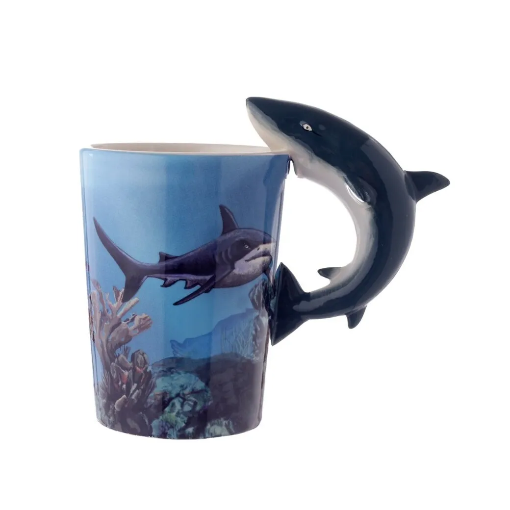 Shark Shaped Handle Mug