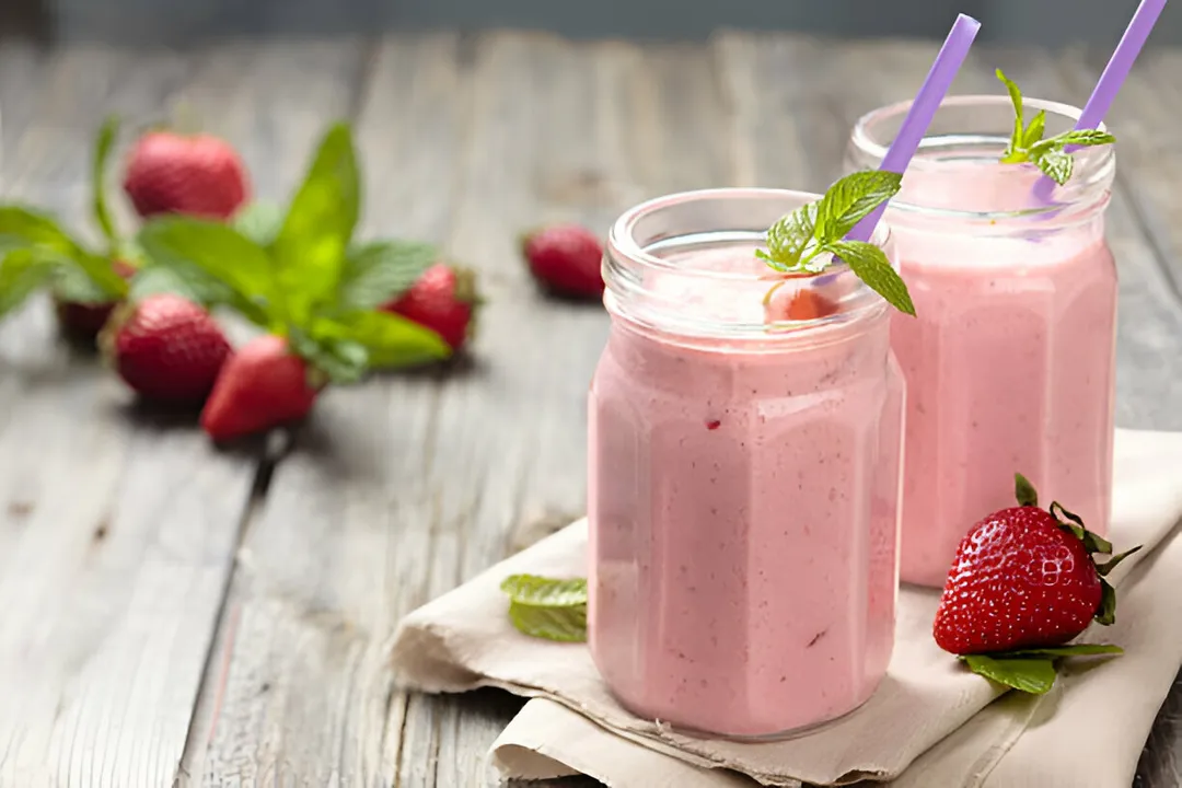 ميلك شيك فراولة