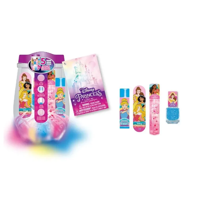 Disney Princess Light Up Cosmetic Tumbler 5 PCS Set