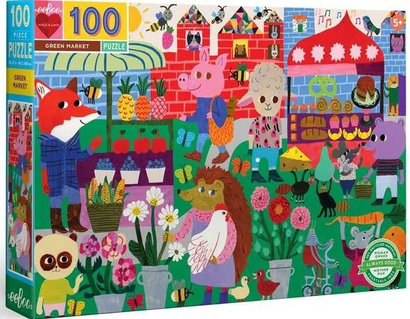 Green Market 100Pcs Puzzle