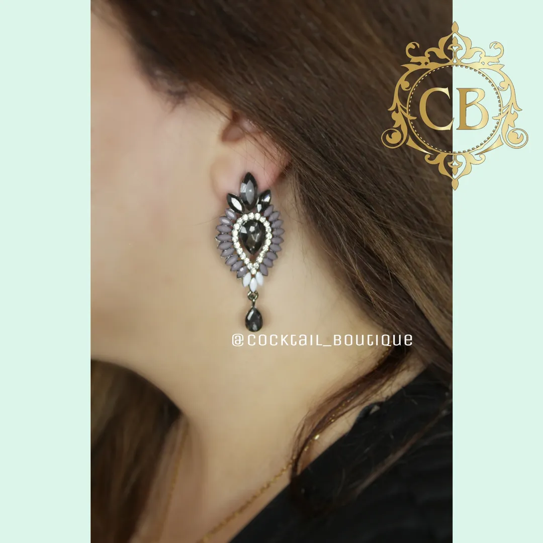 Gray Earrings