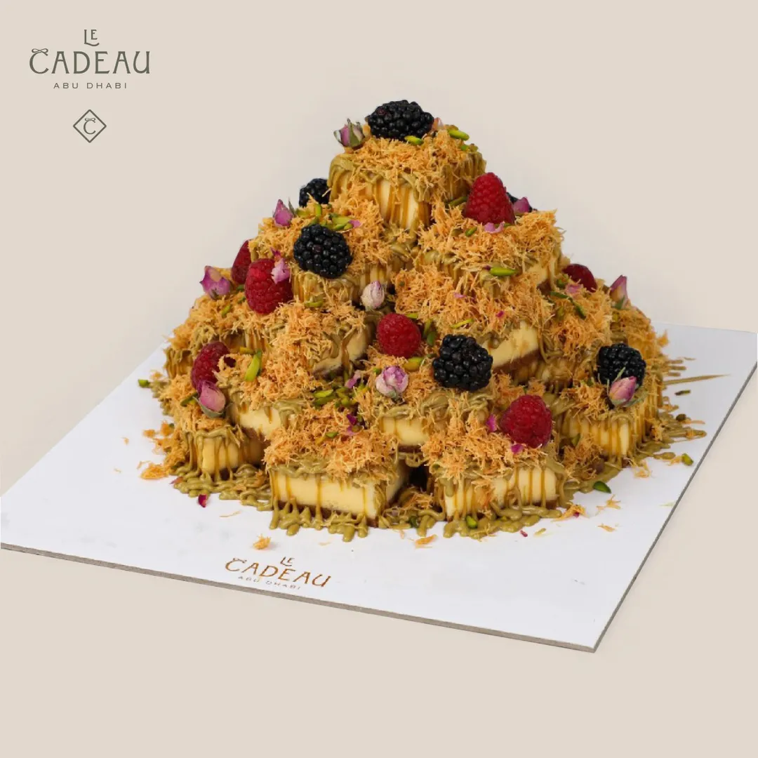 Kunafa Pistachio Cheese Cake