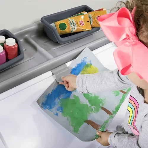 2-In-1 Toy Box & Art Lid™ - Gray