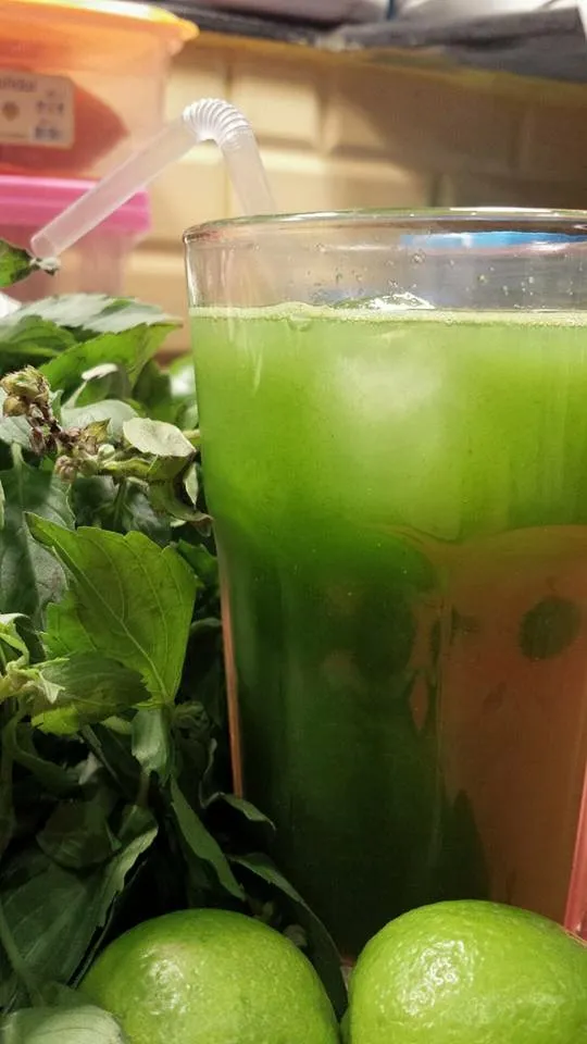 Fresh Lime Basil Juice
