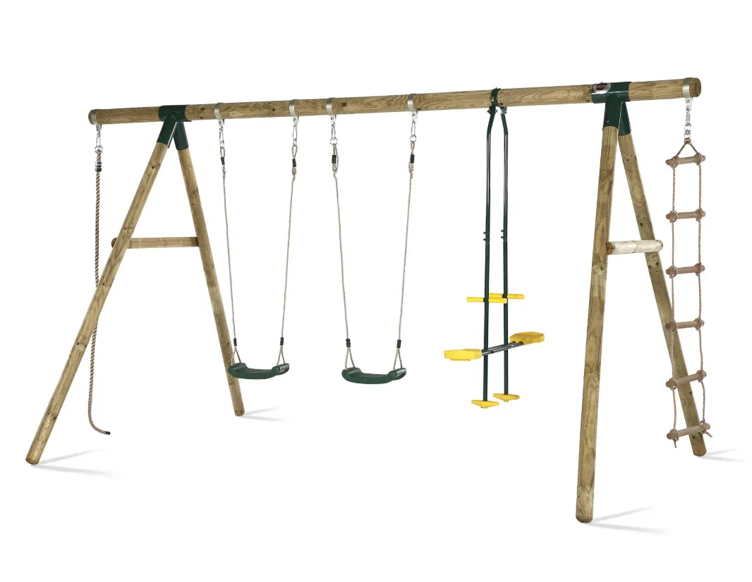 PLUM ORANG-UTAN WOODEN GARDEN SWING SET