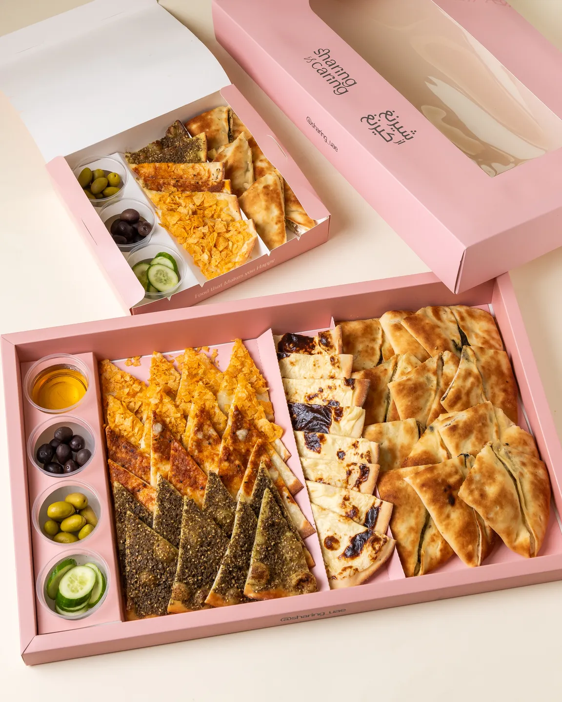 Sharing Fatayer & Manakish boxes