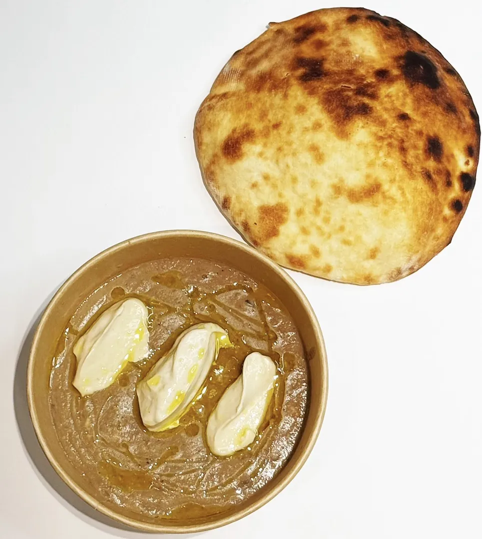 فول ليمون و طحينة