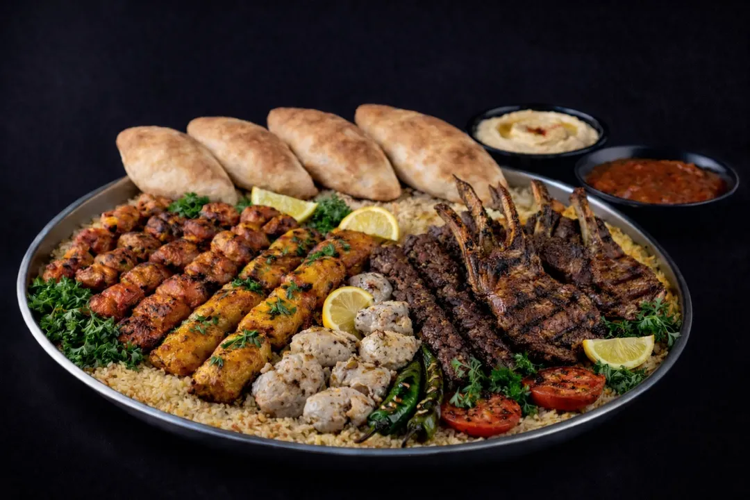 أطباق مشاوي مشكلة