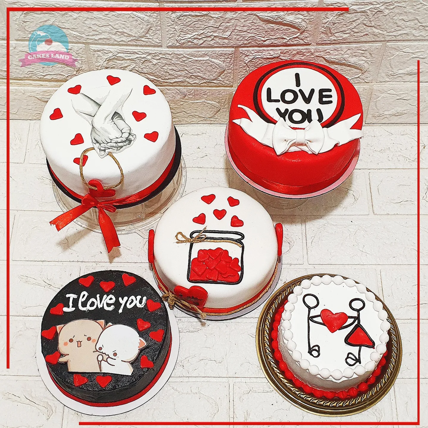 Valentine cakes
