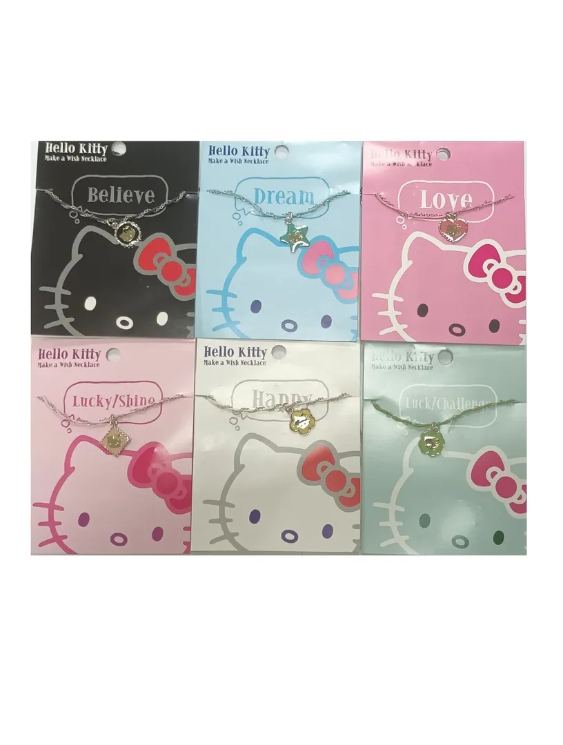 Hello Kitty Make A Wish Necklace - Available 6 Wishes