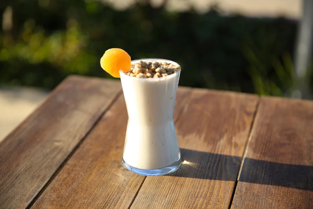 peach frozen yogurt