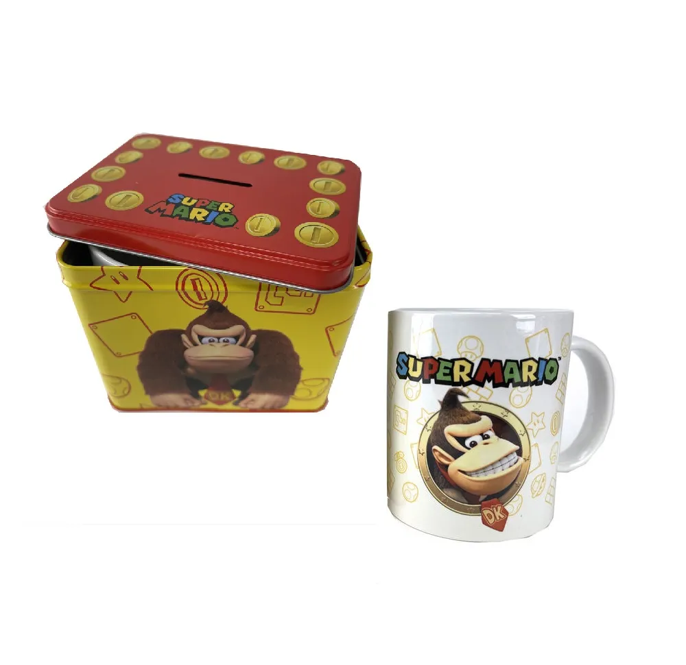 Super Mario Donkey Kong Mug + Money Box Set
