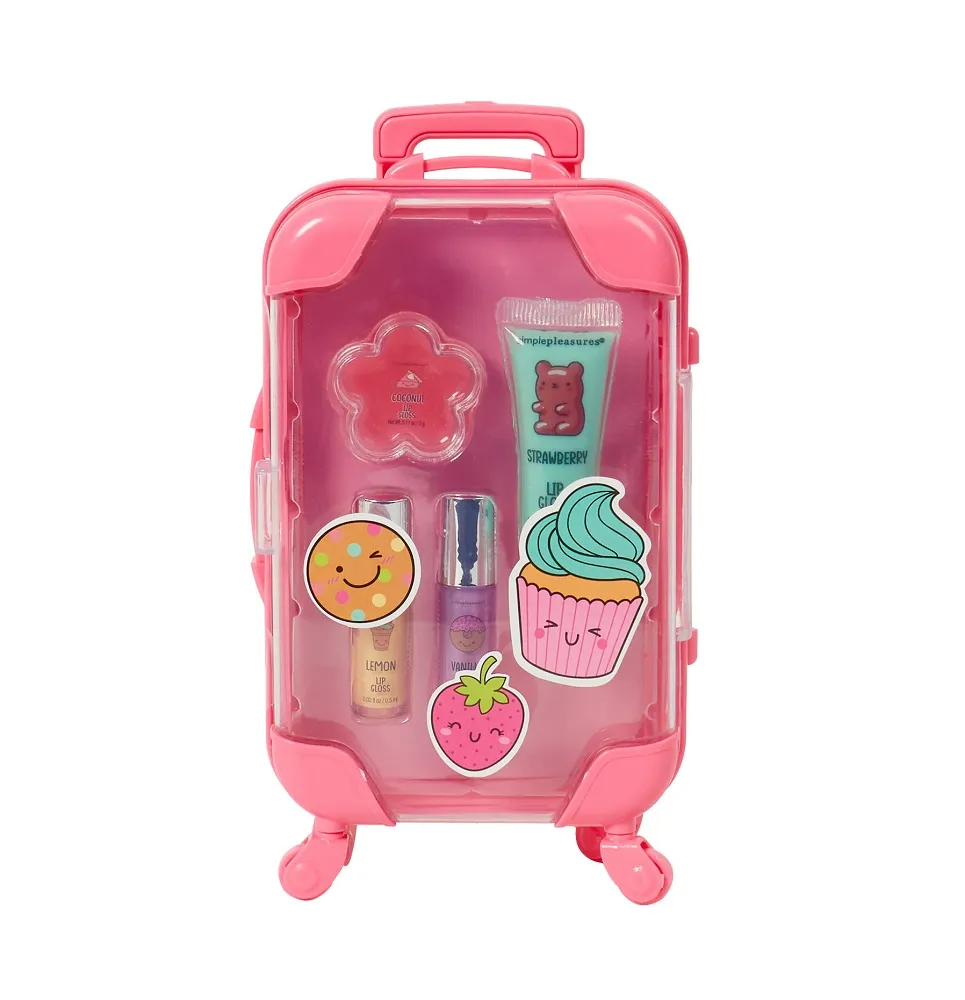 Suitcase Lip Gloss Set - 4 PCS