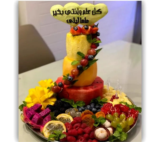 Watermelon and Fruits Cake