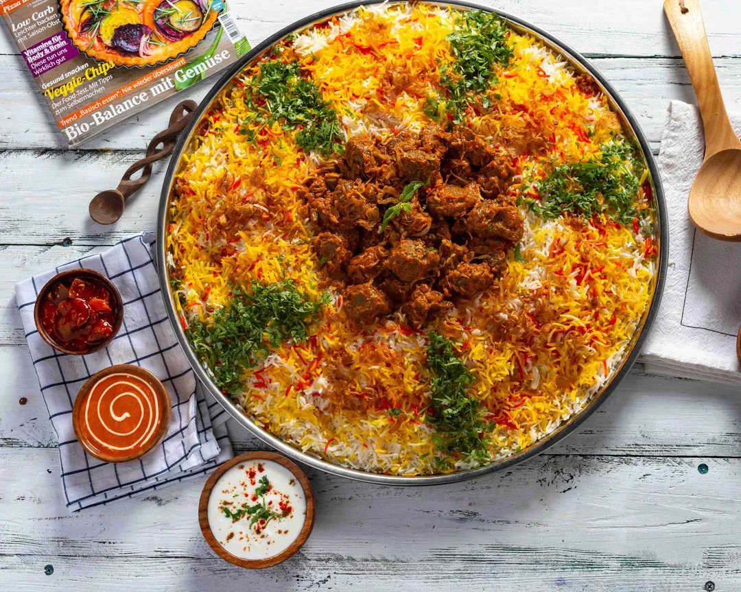 برياني لحم الضأن.