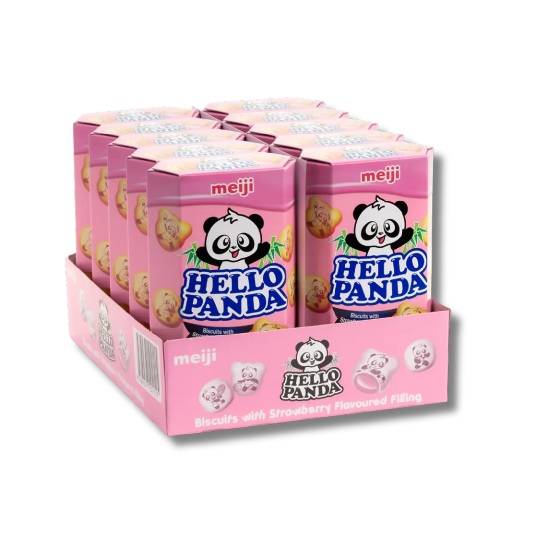 Meiji Hello Panda Biscuit Strawberry Normal 50g