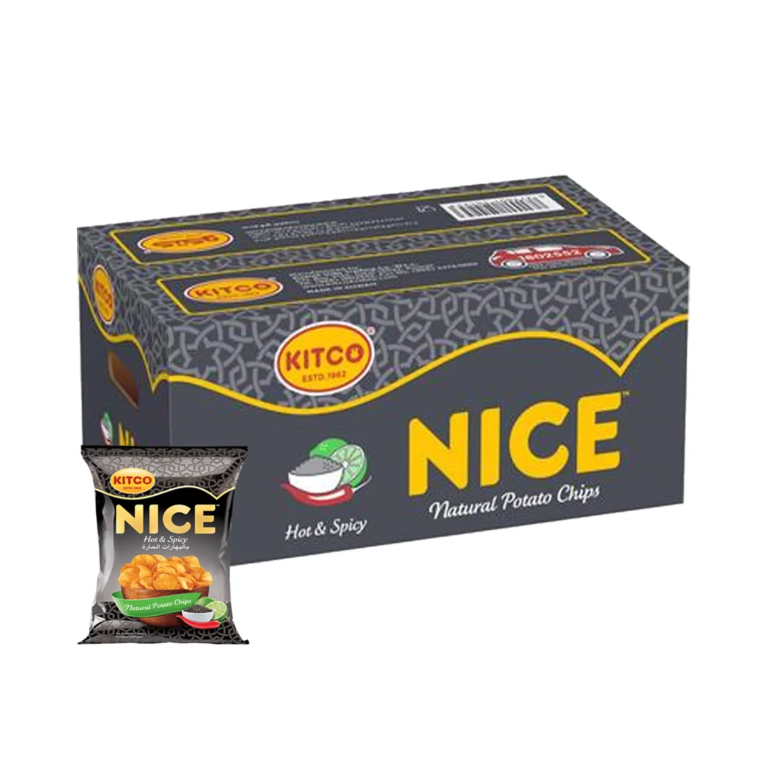 Kitco Nice Hot & Spicy Chips 42 Pieces x 26g