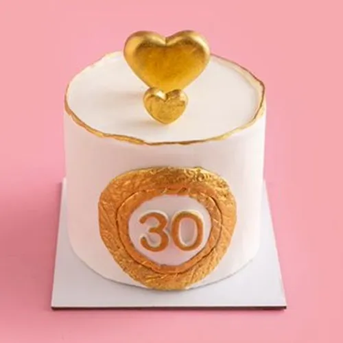 Gold Love Cake