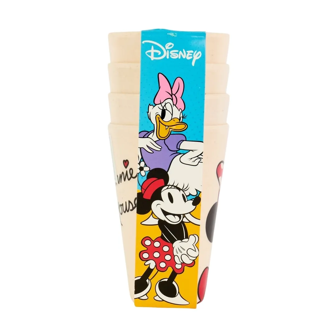 Minnie Mouse 4 PCS Bamboo Reusable Cups