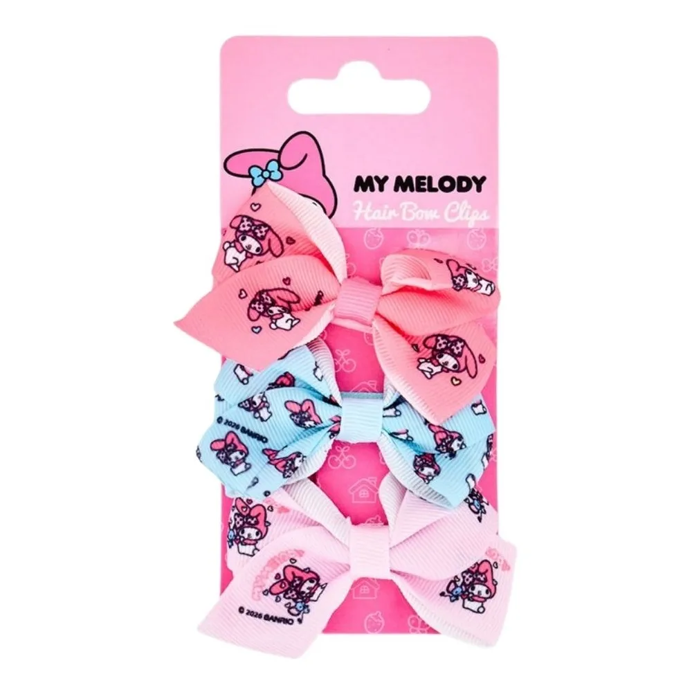 My Melody Bow Hair Clips - 3 PCS