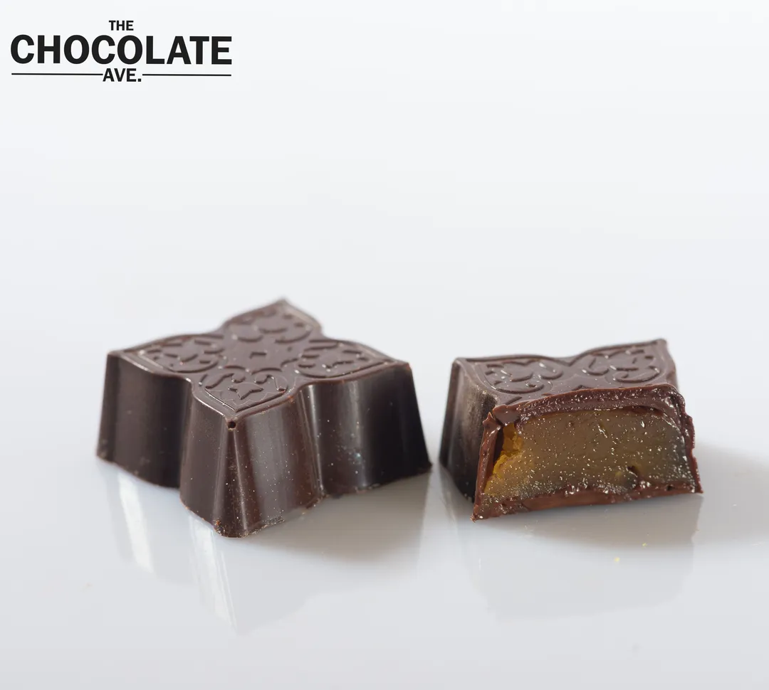 Halwa with dark chocolate