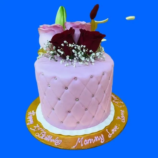 pink with flower
