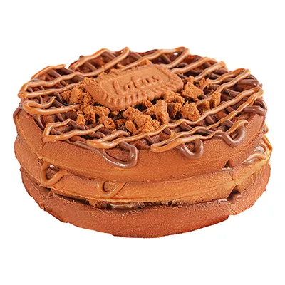 Lotus Bomb Waffle Cake