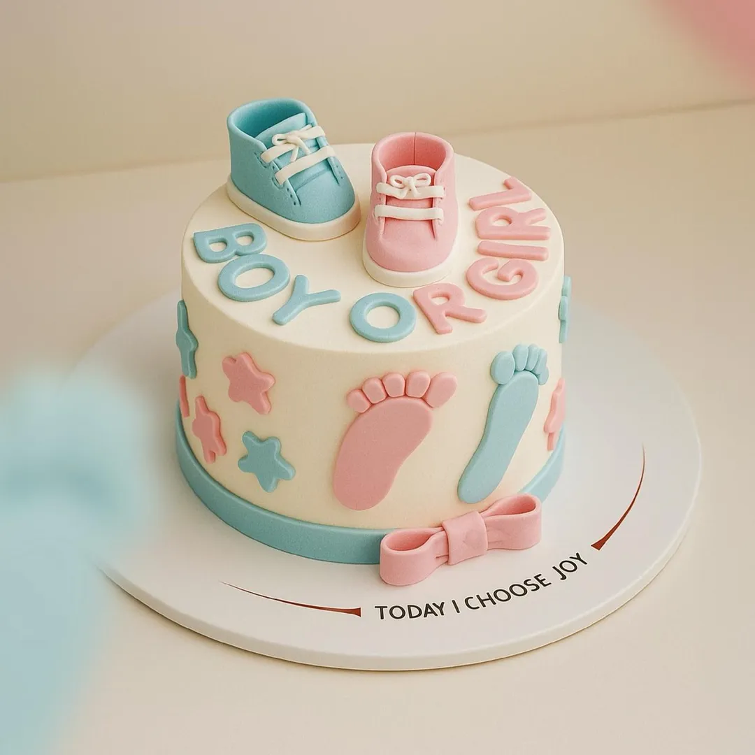 Gender Reveal Cake
