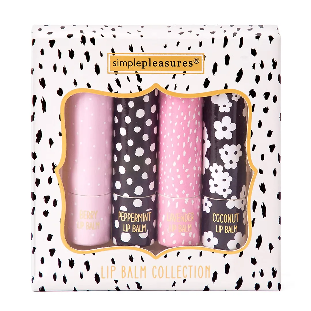 4 PCS Scented Lip Balm Set - Mix