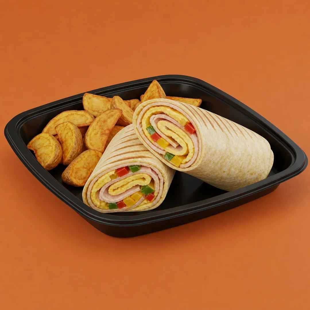 Turkey Omelette Wrap