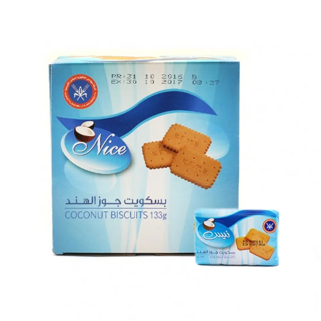 Kuwait Mills Nice Coconut Biscuits 24 Pieces x 25g