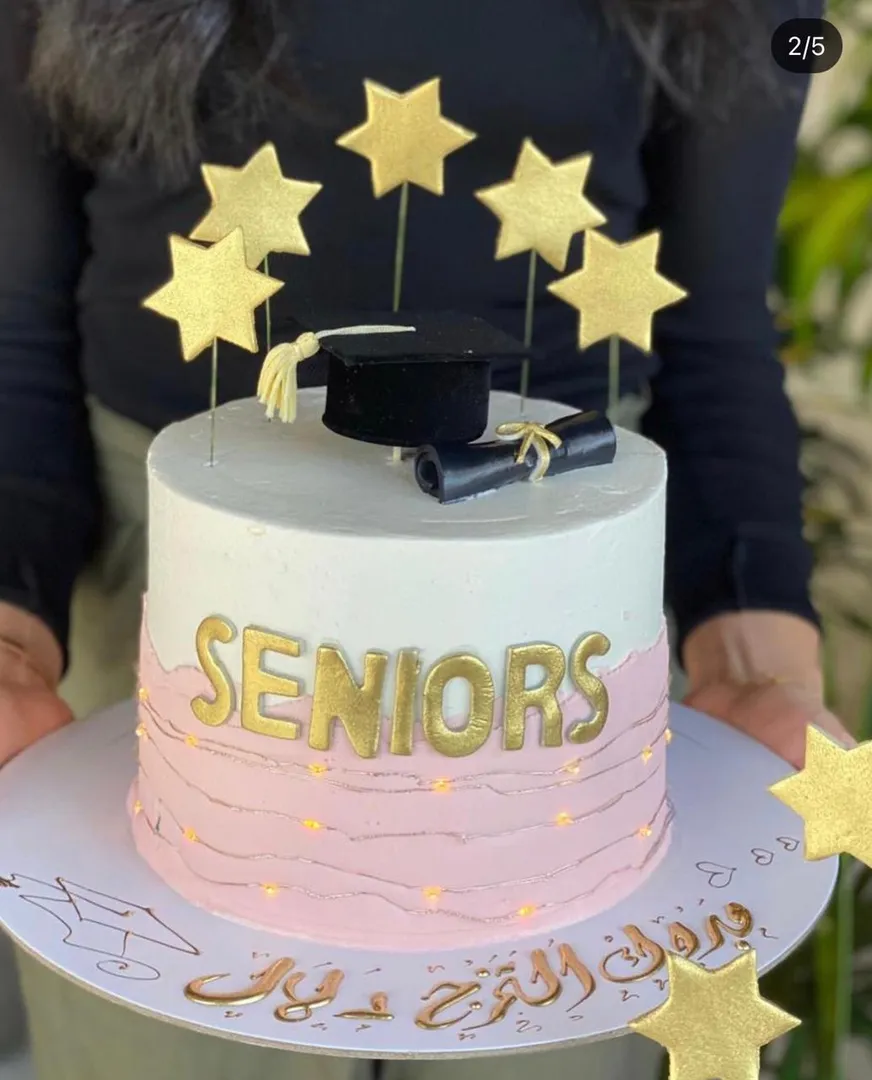 Pink Seniors Cake