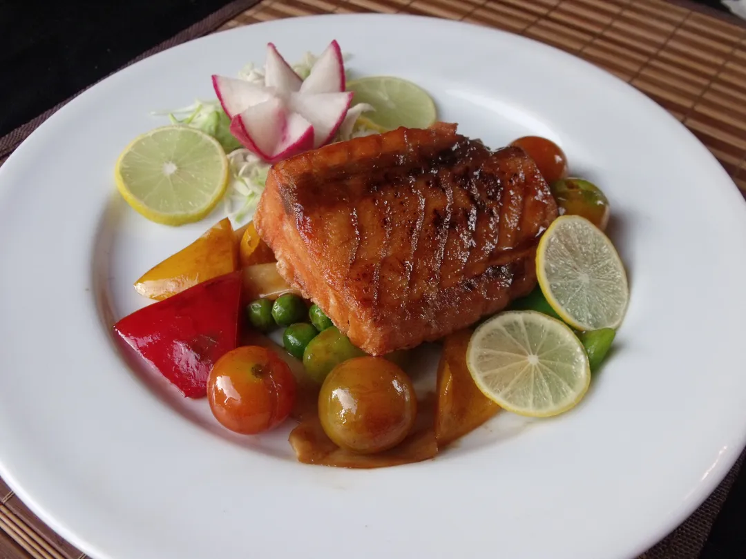 Salmon Steak.